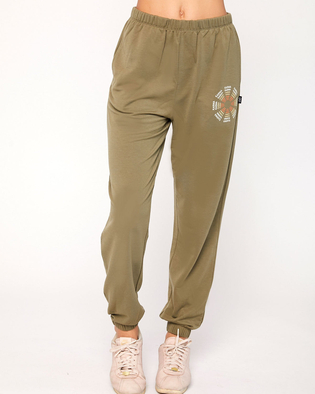 Karma Graphic Viscose Blend Sweatpants